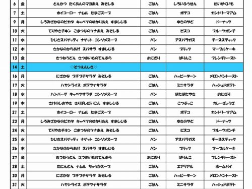 R7年度3月給食献立表